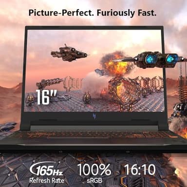 acer Nitro V Gaming Laptop | AMD Ryzen 7 8845HS Octa-Core AI Capable Processor | NVIDIA GeForce RTX 4060 GPU | 16" WUXGA IPS 165Hz Display | 16GB DDR5 | 1TB Gen 4 SSD | Wi-Fi 6E | ANV16-41-R5J0 - Image 4
