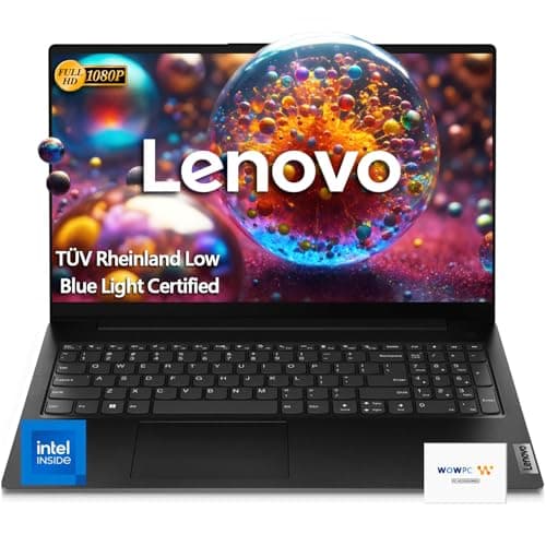 Lenovo V15 Laptop, 32GB RAM, 1TB PCIe SSD, Intel Celeron N4500 Processor, Intel UHD Graphics, 15.6" FHD 1080p Display, Ethernet Port RJ-45, WiFi 6, Windows 11 Pro, WOWPC Recovery USB (Renewed) - Image 1