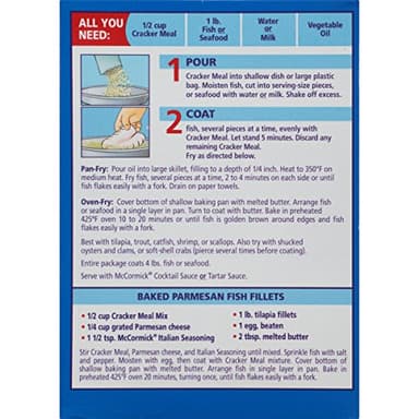 McCormick Golden Dipt Cracker Meal Seafood Fry Mix, 10 oz (Pack of 8) - Image 4