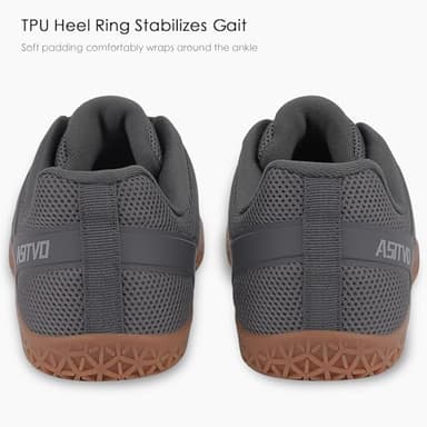 ASITVO Wide Men's Barefoot Zero Drop Sole Minimalist Width Toe Box Walking Shoes Sneakers Size 11 TPU No-Sew Upper Cross-Trainer Casual Shoes Dark Grey 45 - Image 6