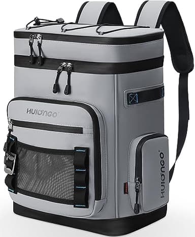 Hulongo Large Waterproof Insulated Cooler Backpack for Men & Women, Leak Proof Cooler Backpack for Camping, Beach, Fishing, Picnic, Travel, Outdoor, 30L, 48Cans - Image 1
