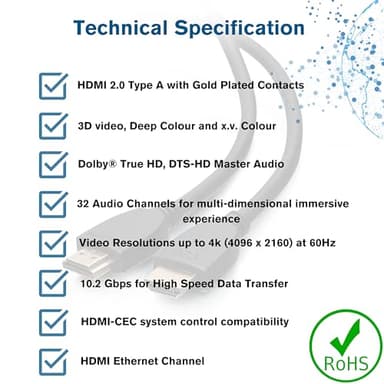 C2G Legrand Ethernet Cable, 4k High Speed HDMI Cable, Black In Wall HDMI Cable, 60 hz HDMI Cable, 5 Foot HDMI Cable, 1 Count, C2G 50609 - Image 4