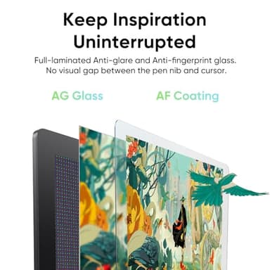 XPPen Artist Pro 24 Gen2 165hz Drawing Tablet with Screen, △E < 1 Graphic Tablet with Full Laminated AG Screen, Drawing Monitor with Dual 16384 Pen Pressure Battery-Free Stylus, Mini Keydial, 23.8" - Image 6