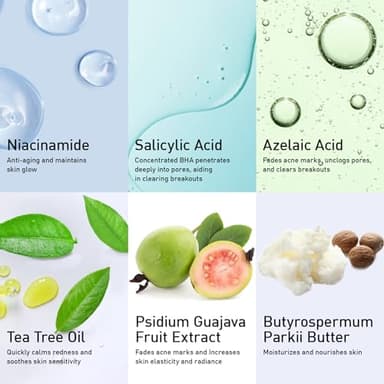 Acne Pimple Spot Treatment Cream: Cystic Hormonal Blackheads Blemish Breakouts for Face, Back and Body - 10% Azelaic Acid & Salicylic Acid - Teens-Adults, 1.8 oz - Image 4