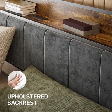 Liians King Size Bed Frame with Smart LED Lights, Storage Headboard with USB Charging Station, Metal Platform Bed Noise Free, Easy Assembly, No Box Spring Needed - Image 7