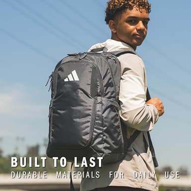 adidas Stadium Team Sports Backpack for Men and Women (36l) Durable Athletic Laptop Bag, Royal Blue/3.0, OSFA - Image 7