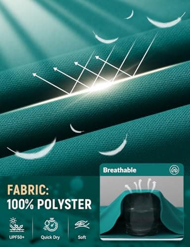 baleaf Women's Short Sleeve Shirts UPF 50+ Sun Shirt V Neck UV Protection Workout Moisture Wicking Quick Dry Lightweight Green S - Image 5