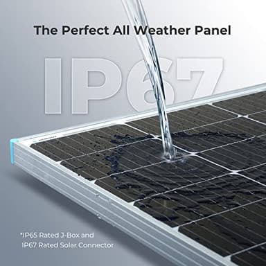 Renogy 2PCS Solar Panels 100 Watt 12 Volt, High-Efficiency Monocrystalline PV Module Power Charger for RV Marine Rooftop Farm Battery and Other Off-Grid Applications, 2-Pack 100W - Image 5