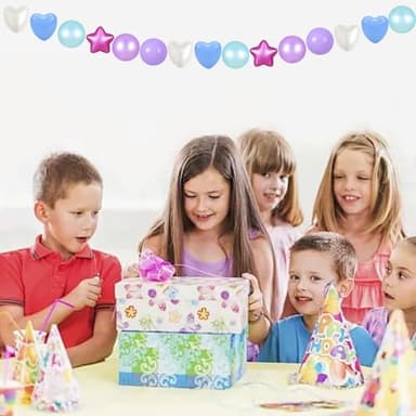 Star Ball Pit Balls for Ball Pit, Crush-Proof BPA Free Colorful Play Plastic Balls for Kids Toddler Christmas Party Decor Giant Friendship Bracelet Banner, Pearl Mermaid Blue,50pcs 2.15inch Balls - Image 8