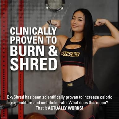 EHP Labs OxyShred Pre Workout Powder & Shredding Supplement - Preworkout Powder with L Glutamine & Acetyl L Carnitine, Energy Boost Drink - Wild Melon, 60 Servings - Image 5