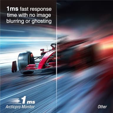 ArcticPro 27inch Gaming Monitor 180Hz, IPS, FHD 1080p, 1ms Response Time, Adaptive sync, PC Computer Monitor, 3-Sided Frameless, Ultra Slim, 130% sRGB, Bluelight Filter, DP*1, HDMI*1 - Image 4