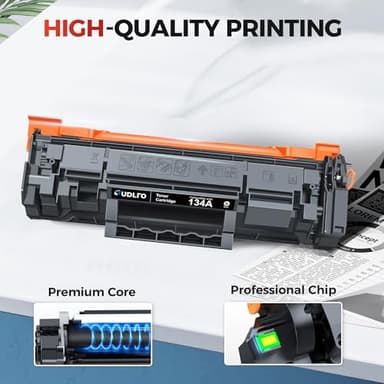 134A Black Toner Cartridge - (with Chip) Compatible Replacement for HP 134 A 134X W1340A W1340X Toner Cartridges Work with Laserjet M209dw MFP M234dw M234sdw M234sdn Series Printer (2-Pack) - Image 4