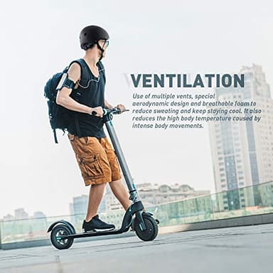 JBM Skateboard Helmet - Lightweight, Adjustable & Ventilated Helmet for Scooter, Roller Skate, Inline Skate - Image 9