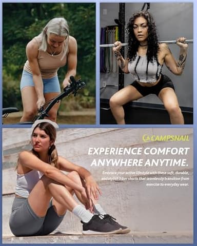 4 Pack Biker Shorts for Women High Waist - 5"/8" Tummy Control Soft Athletic Yoga Workout Running Gym Shorts - Image 4