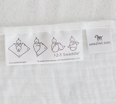 Amazing Baby Silky Swaddle Muslin Blankets, Set of 2, Bamboo Viscose, Petals and Dots, Pink - Image 8
