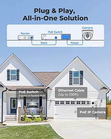REOLINK 5MP PoE Security Camera, Surveillance Outdoor Indoor for home, Person/Vehicle/Pet Detection, Time-Lapse, Work with Smart Home, 100ft IR Night Vision, Support 512GB SD Card, RLC-520A(Pack of 2) - Image 5