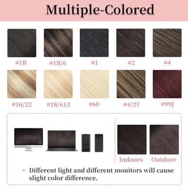 Clip in Hair Extensions Real Human Hair for Women Seamless Invisible Dark Brown Natural 8pcs Double Weft 16 inch 3.2oz/90g - Image 7
