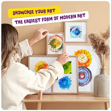 Dan&Darci Paint Spin Art Machine Kit for Kids - Arts & Crafts for Boys & Girls Ages - Art Craft Set Gifts for 6-9 Year Old Boy, Girl - Painting Spinner Toys - Birthday Gift Ideas for Ages 6-12 Years - Image 4