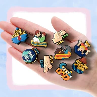 Super Dad Shoe Charms for Croc Clogs Decoration, Father's Day Shoe Decoration for Adults Teen - Image 3