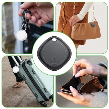 Air Tracker Tags-4 Pack, Bluetooth Tracker Works with Apple Find My APP (iOS Only), Bluetooth Item Finder Keys Finder and Item Locator for Keys, Bags, Luggage,Pets,Wallet,Replaceable Battery - Image 9