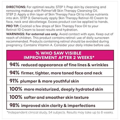Palmer's Cocoa Butter Formula Face Cream, Skin Therapy Retinol-10 Moisturizer, 2.7 Oz, Vitamin E & Hyaluronic Acid, Helps Reduce Fine Lines & Uneven Skin Tone, 48Hr Moisture, Dermatologist Approved - Image 11