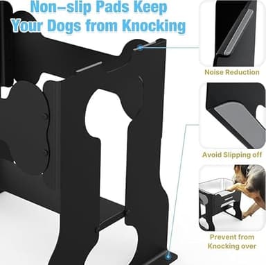 2.4 Gallon Elevated Large Dog Water Bowl,14" Raised Stainless Steel Bowl with Stand for Large Breed, Full Metal Dog Feeding Station for Relief Joint Pressure, Easy Clean for Indoor & Outdoor Uses - Image 5