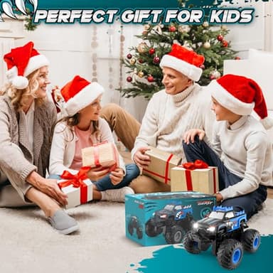 FAFUGANIA Remote Control Car, 1:24 Scale All Terrain Monster Tuck Toys with 360° Rotation, Remote Control Tuck with 20km/h, Auto Demo and Lights, 2.4Ghz Rc Cars, Monster Trucks for Boys 4-7 - Image 7