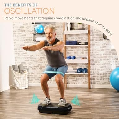 Lifepro Waver Mini Vibration Plate - Whole Body Vibration Platform Exercise Machine - Home & Travel Workout Equipment for Weight Loss, Toning & Wellness - Max User Weight 260lbs - Image 4