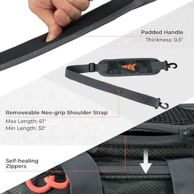 KastKing Fishing Gear & Tackle Bags - Saltwater Resistant Fishing Bags - Fishing Tackle Storage Bags,Medium-Hoss, (With（2） 3600 Trays,15x11x10.25 Inches) - Image 4