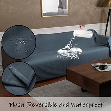 Ameritex Pet Bed Blanket Reversible 100% Waterproof Velvet Super Soft for Sofa and Bed - Image 6