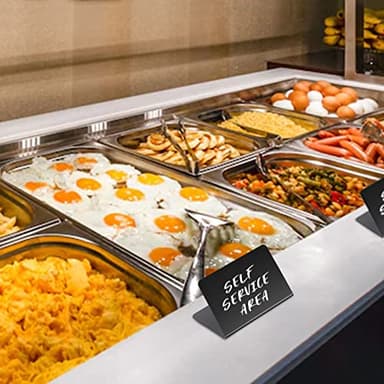 12 Pack 4"x3"Mini Chalkboard Signs for Chalk Sign for Food - Party - Buffet - Table Sign Chalkboard - Wedding - Bakery - Small - Image 6