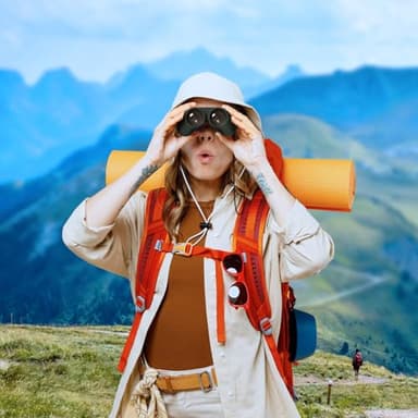 Awvlvwa 20x25 Compact Binoculars for Adults & Kids – High-Powered, Wide Eyepiece, Waterproof Binoculars with Low Light Vision – Perfect for Bird Watching, Outdoor Hunting, and Sightseeing (Green) - Image 7