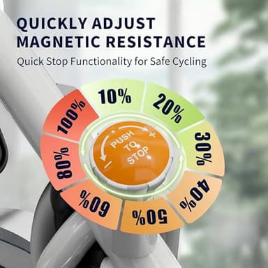 Exercise Bike Stationary Bikes for Home, Adjustable Magnetic Resistance & Comfortable Seat Workout Bike, Quiet Indoor Cycling Bike with Digital Monitor, Phone Holder, 300LB Capacity of Cardio Workout - Image 3