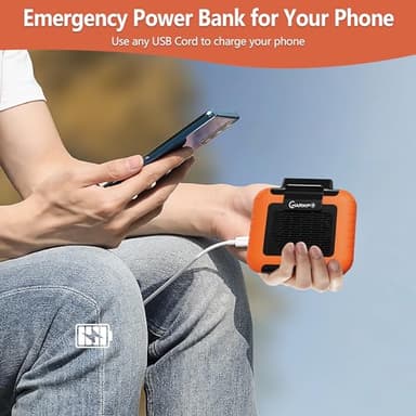 CHARMPㅤ Portable Waist Fan - 6000mAh Battery, 3 Speeds, Strong Airflow, Up to 16 Hours Working Time, Portable Hands-Free Cooling Belt Clip Fan for Construction Workers, Couriers, and Campers - Image 5