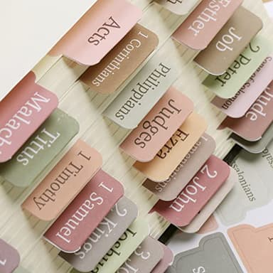 Mr. Pen- Bible Tabs, 75 Boho Theme Laminated Tabs for Women and Men, Study Bible Index, Book Labels - Image 8