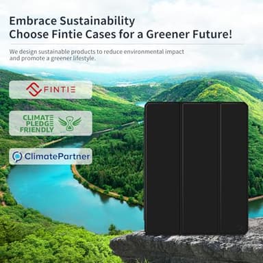 Fintie Hybrid Slim Case for iPad Pro 13-inch (M4) 2024, [Built-in Pencil Holder] Shockproof Cover with Clear Transparent Back Shell, Auto Wake/Sleep, Black - Image 2