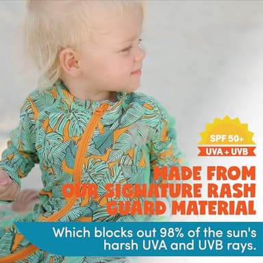 SwimZip Boys' Long-Sleeve UPF 50+ Swimsuit for Baby, Toddler, & Little Boys - Image 6