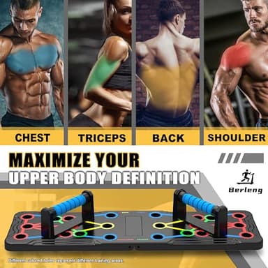 Foldable push-up rack for portable strength training, sturdy and stable equipment for men's and women's home gym workouts. - Image 3