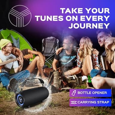 TREBLAB Ultra Loud Wireless Speaker - 60W Stereo Sound with Deep Bass, 20H Playtime, Powerbank, Waterproof, Loudest Portable Bluetooth Speaker for Home, Outdoor Party, Beach, Work, Travel, HD-Max - Image 7