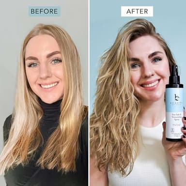 Sea Salt Spray for Textured Beach Waves & Volume - USA Made with Organic Ingredients, Texturing and Volumizing Spray for Fine Hair for Men & Women - Image 2