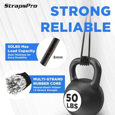 Bungee Cords with Hooks, 18 Inch 12 Pack Heavy Duty Outdoor Elastic Bungee Straps, Bungee Cords with Hooks for Securing Tarps, Luggage, Tents, Bikes - Image 3