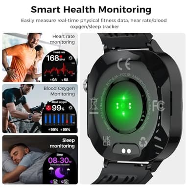 Smart Watch, 2025 AMOLED Screen 1.43" Smartwatch for Men Women (Answer/Make Call), 130+ Sport Modes Fitness Activity Tracker, Flashlight/660mAh/Heart Rate/Sleep Monitor, IP68 Waterproof Android iOS - Image 5
