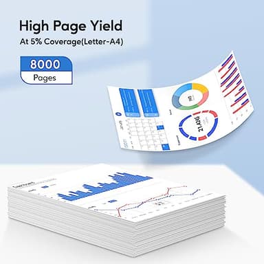 WEAREC Compatible Toner Cartridge Replacement for Brother TN850 TN-850 TN820 TN-820 Work with HL-L6200DW HL-L5200DW MFC-L5850DW MFC-L6800DW DCP-L5600DN Printer (Black,4-Pack) - Image 3