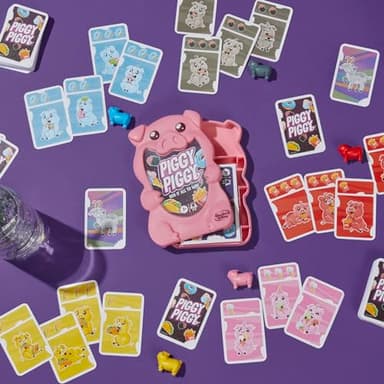 Hasbro Gaming Piggy Piggy Card Game | Family Games for Kids, Teens, and Adults | 2 to 6 Players I 20 Mins. Average | Quick-Playing Travel Games | Fun Summer Activities | Vacation Essentials | Ages 7+ - Image 3