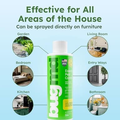BugMD Pest Control Essential Oil Concentrate (3.7 oz, 2 Pack) - Plant Powered Bug Spray Quick Kills Flies, Ants, Roaches, Mosquitoes, and More - Image 5