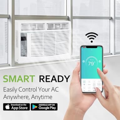 ACHAZEL 6000 BTU Window Air Conditioner with WiFi, Smart Window AC Unit with Remote, Energy Saving, Easy Install Kit, Cools up to 250 Square Feet - Image 2