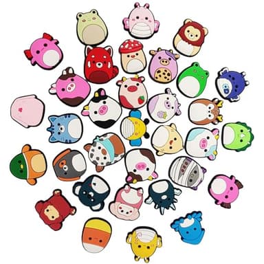 stino 66 Pieces Cute Paired Shoe Charms Set, Kawaii Cartoon Animal Shoe Decoration (Cartoon Animal(66Pcs)) - Image 3