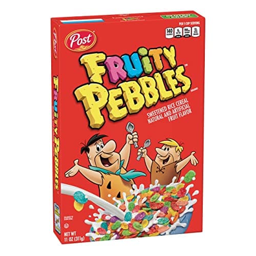 Post Fruity Pebbles Cereal with Vitamins & Minerals, Gluten-Free, Kosher Pareve, 11 Ounce (Pack of 12) - Image 1