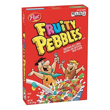 Post Fruity Pebbles Cereal with Vitamins & Minerals, Gluten-Free, Kosher Pareve, 11 Ounce (Pack of 12) - Image 1