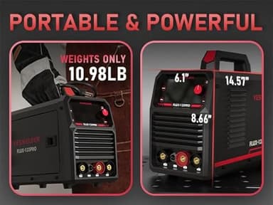 YESWELDER 135Amp MIG Welder,110V Flux Core Welder Flux Core MIG/Lift TIG/Stick 3-in-1 Large LED Digital Display Welding Machine IGBT Inverter Welder FLUX-135PRO - Image 7